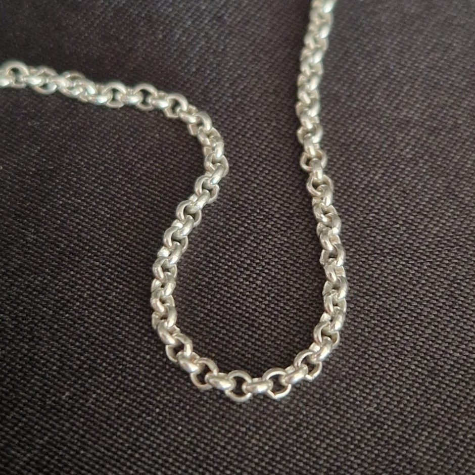 Samsara - Round rings polished fair trade 925 silver necklace