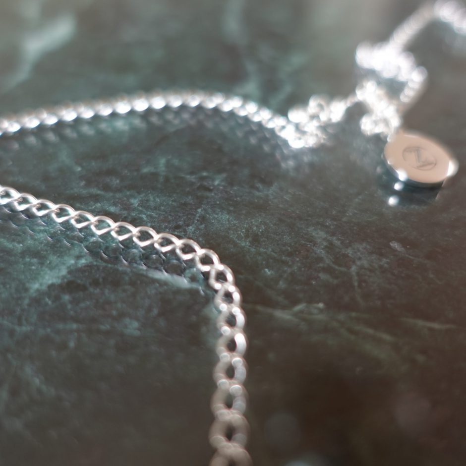 Zephyr - twisted ellipses polished fair trade 925 silver necklace