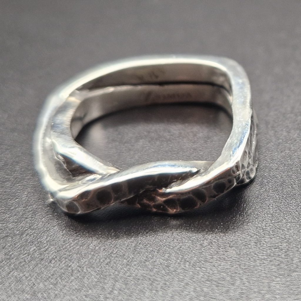 Aether - Brushed Weaved Fair Trade Silver Ring
