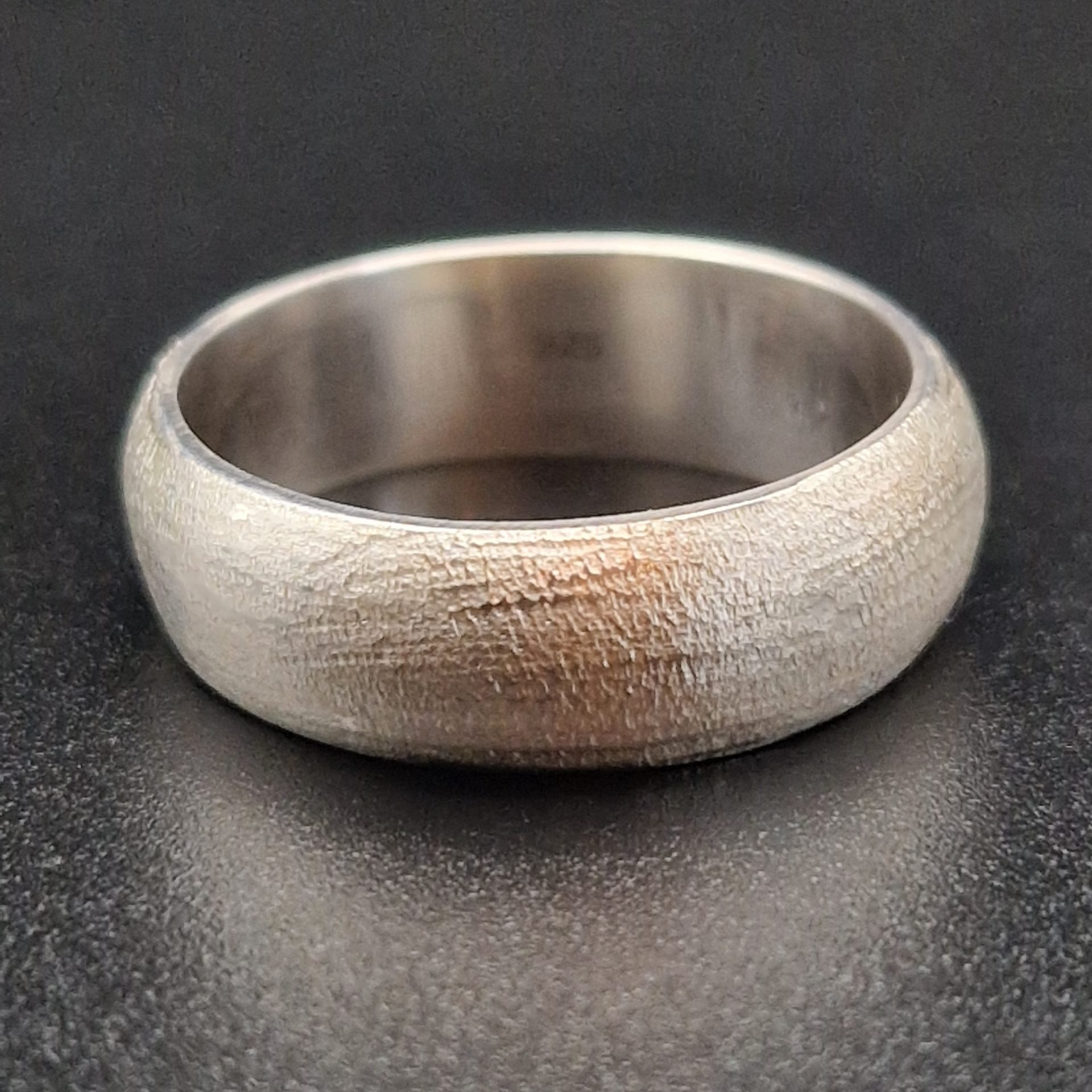 Luna brushed fair trade 925 silver ring limited edition