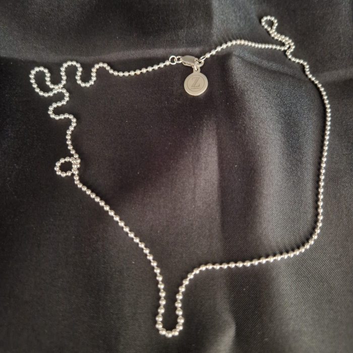 Orbis - spheres polished fair trade 925 silver necklace/chain