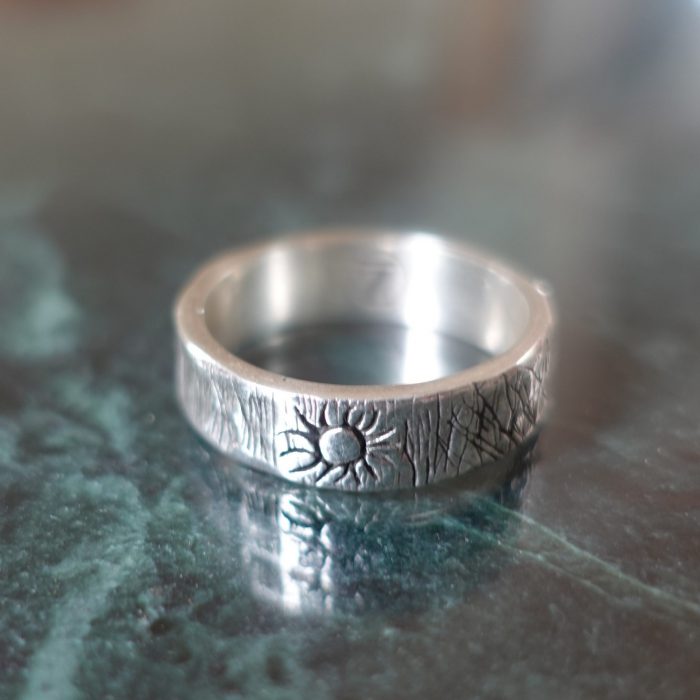 Ra - sungod rustic fair trade 925 silver ring limited edition