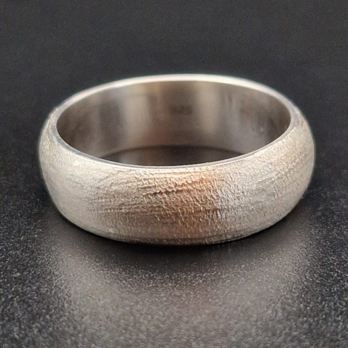 Luna brushed fair trade 925 silver ring limited edition