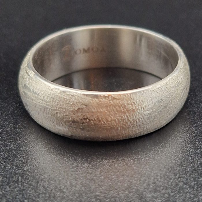 Luna brushed fair trade 925 silver ring limited edition
