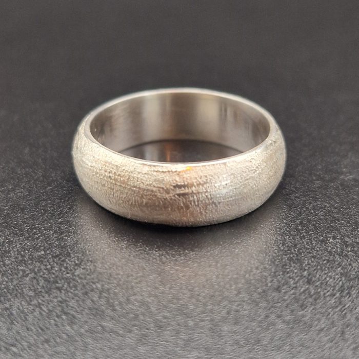 Luna brushed fair trade 925 silver ring limited edition