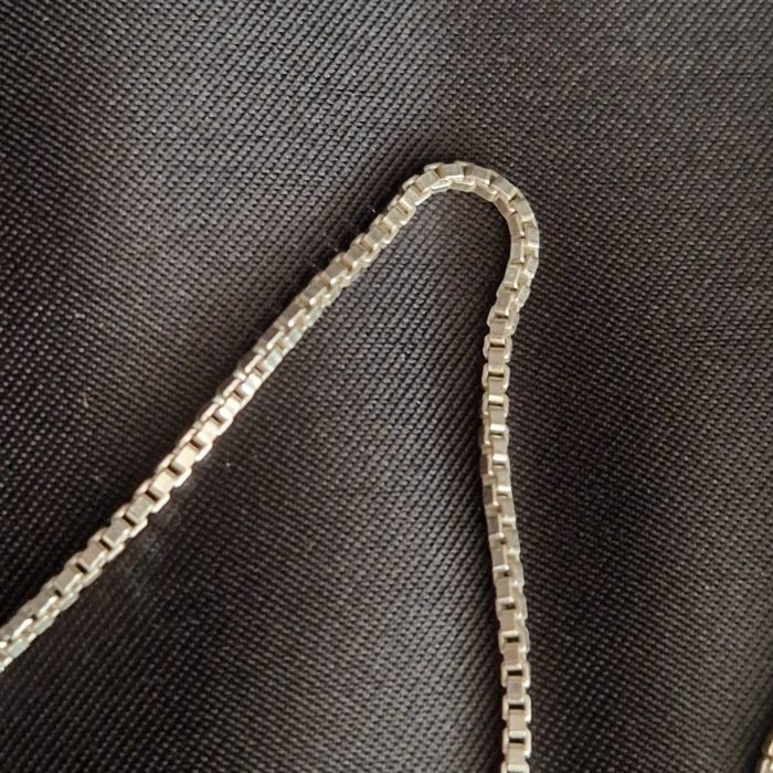 Atlas - fair trade 925 silver polished squares necklace