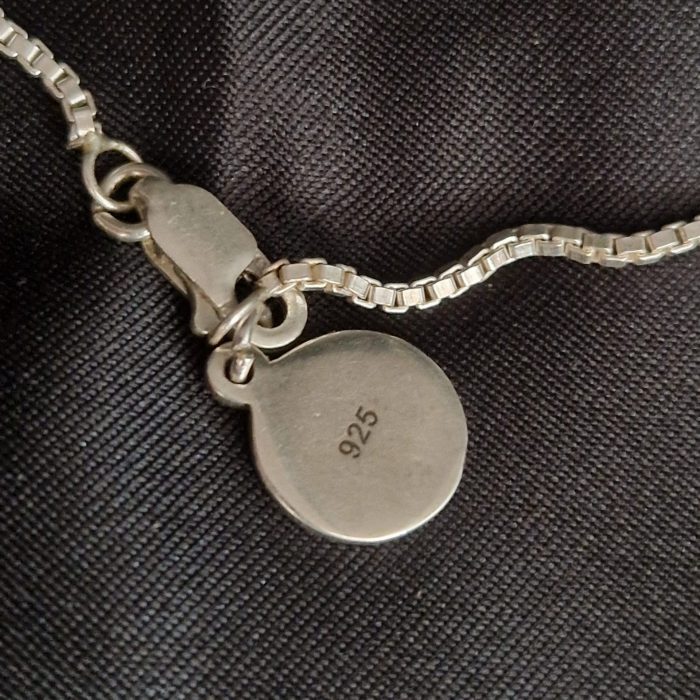 Atlas - fair trade 925 silver polished squares necklace
