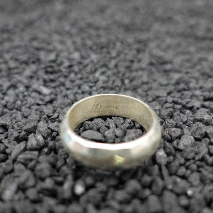 Aurora - fair trade faceted shining polished 925 silver ring