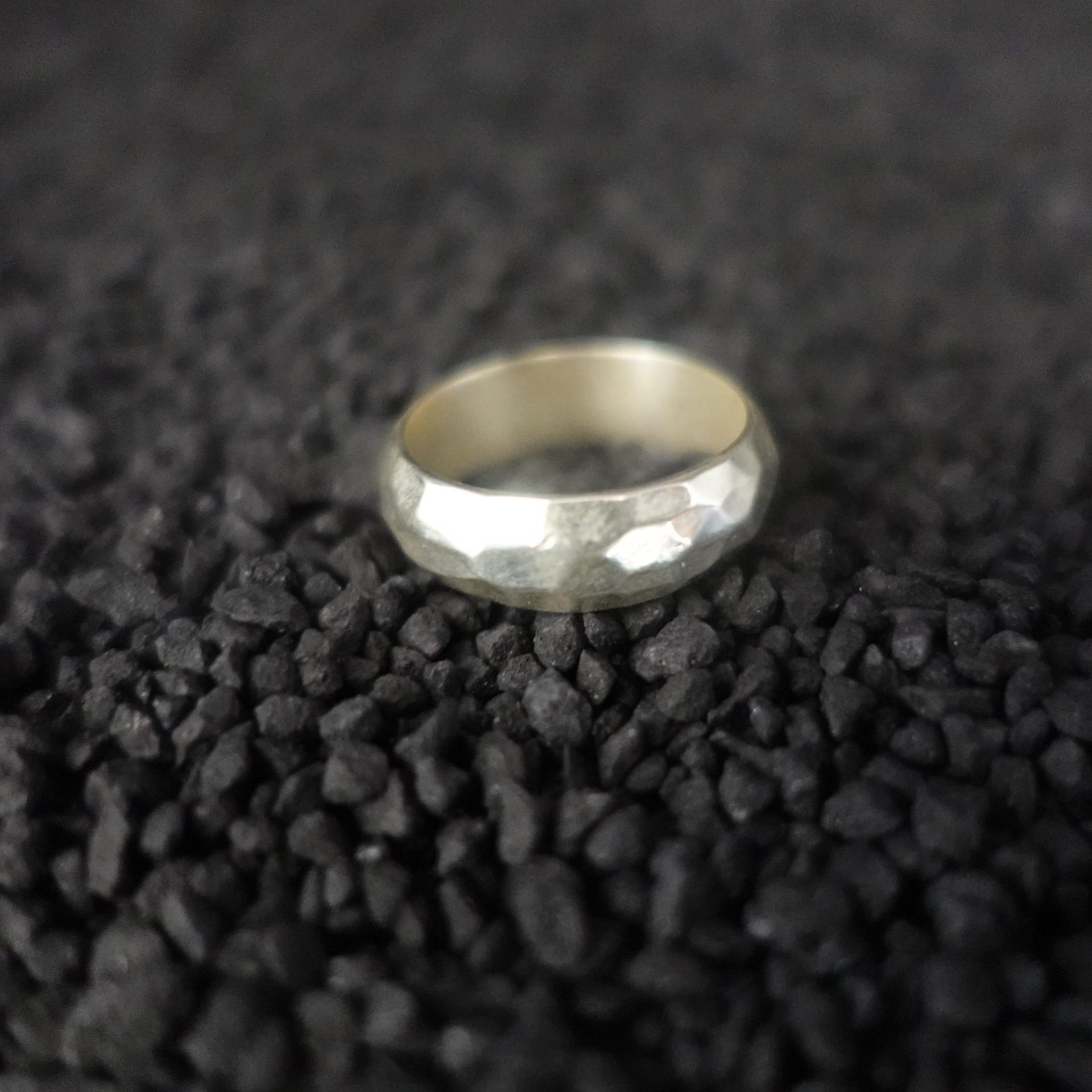 Aurora - Faceted Sparkling Silver Ring - Limited Edition