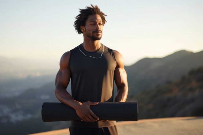 Black male model with 925 silver fairtrade limited-edition Atlas chain