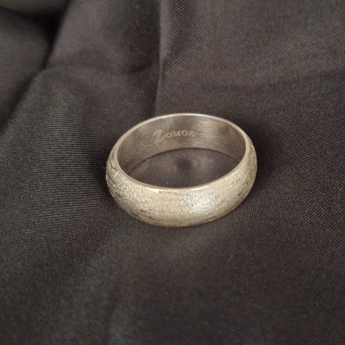 Luna - fair trade brushed classic 925 silver ring