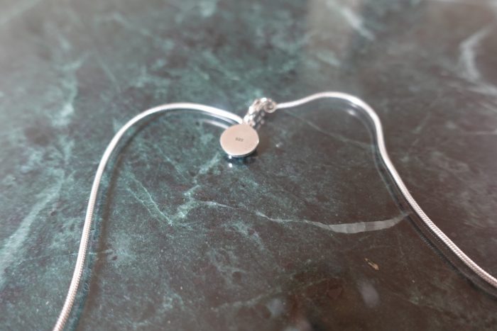 Ouroboros - Smooth snake-like polished fair trade 925 silver necklace