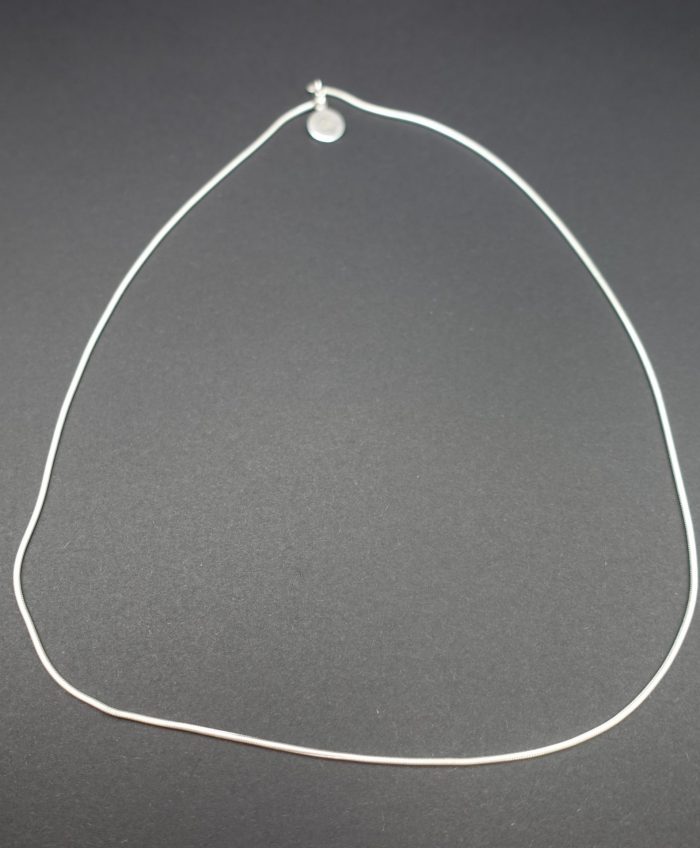 Ouroboros - Smooth snake-like polished fair trade 925 silver necklace