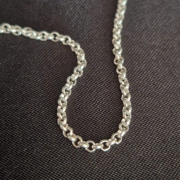 Samsara - Round rings polished fair trade 925 silver necklace