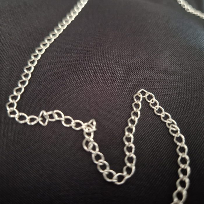 Zephyr - twisted ellipses polished fair trade 925 silver necklace