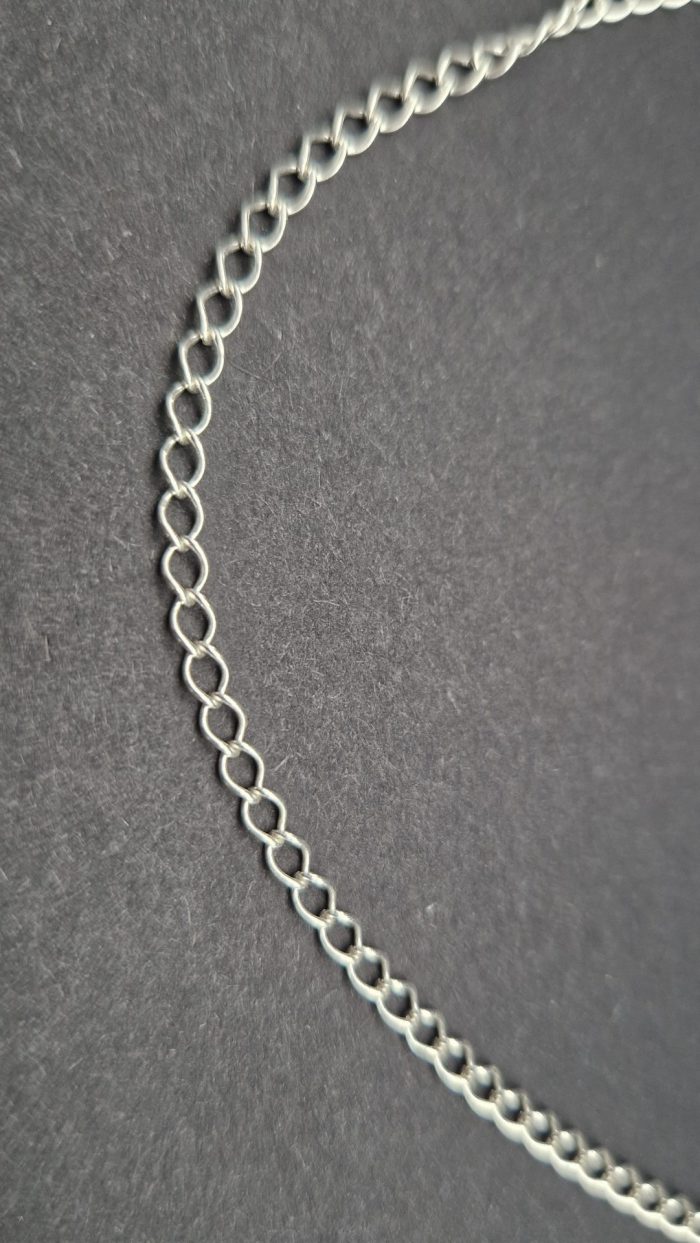 Zephyr - twisted ellipses polished fair trade 925 silver necklace