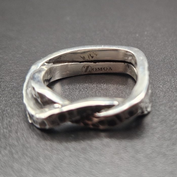 Aether - Brushed Weaved Fair Trade Silver Ring