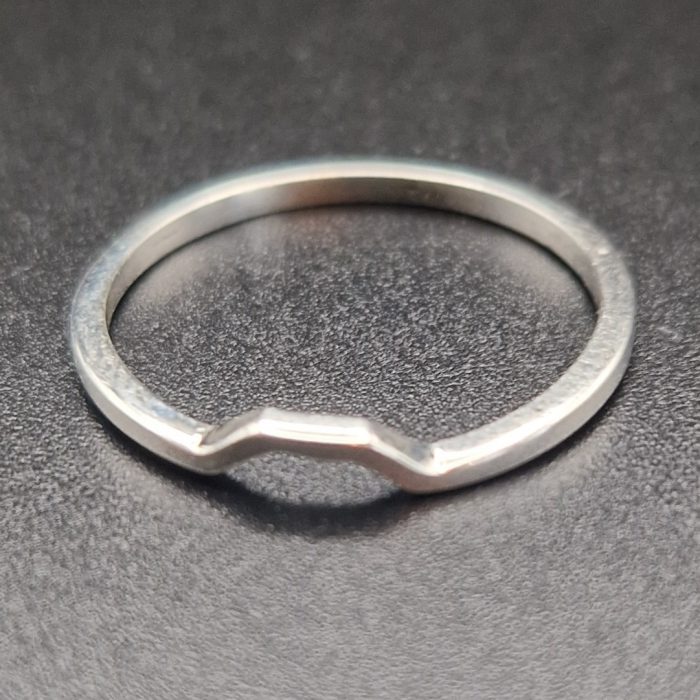 Auxilium fair trade basic stackable 925 silver ring