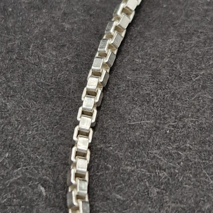 Atlas - Bold Silver Squares Necklace